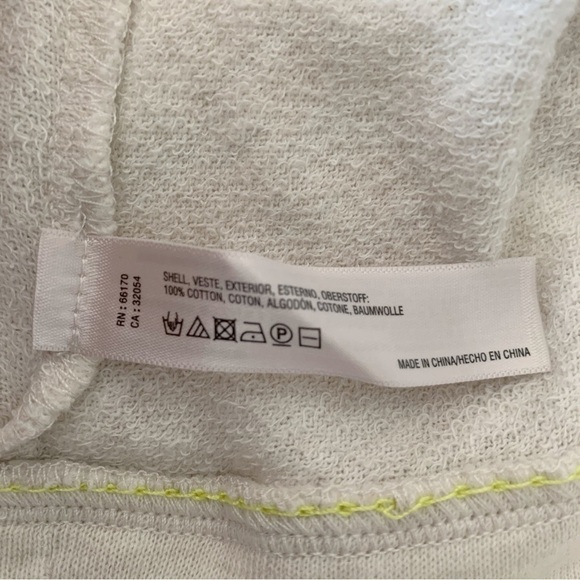 Saturday Sunday Striped Zip Front Hoodie XS Anthropologie - Picture 7 of 8